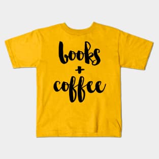 books + coffee Kids T-Shirt